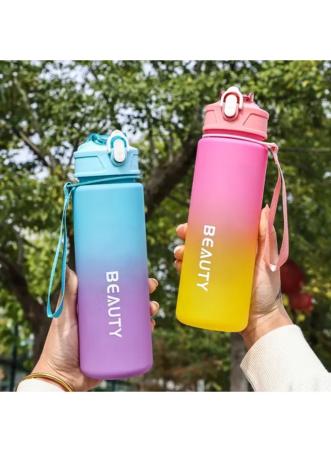 Rose Red 260ml Portable Anti Fall Plastic Water Cup for Office Outdoor Sports - Image 3